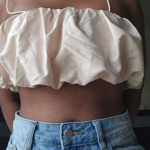 Camille Ruched crop top